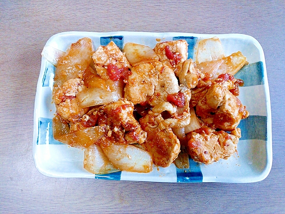 鶏肉の生姜トマト煮