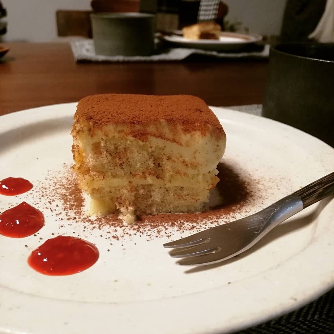 生クリームなし♪カステラの豆乳チーズケーキ