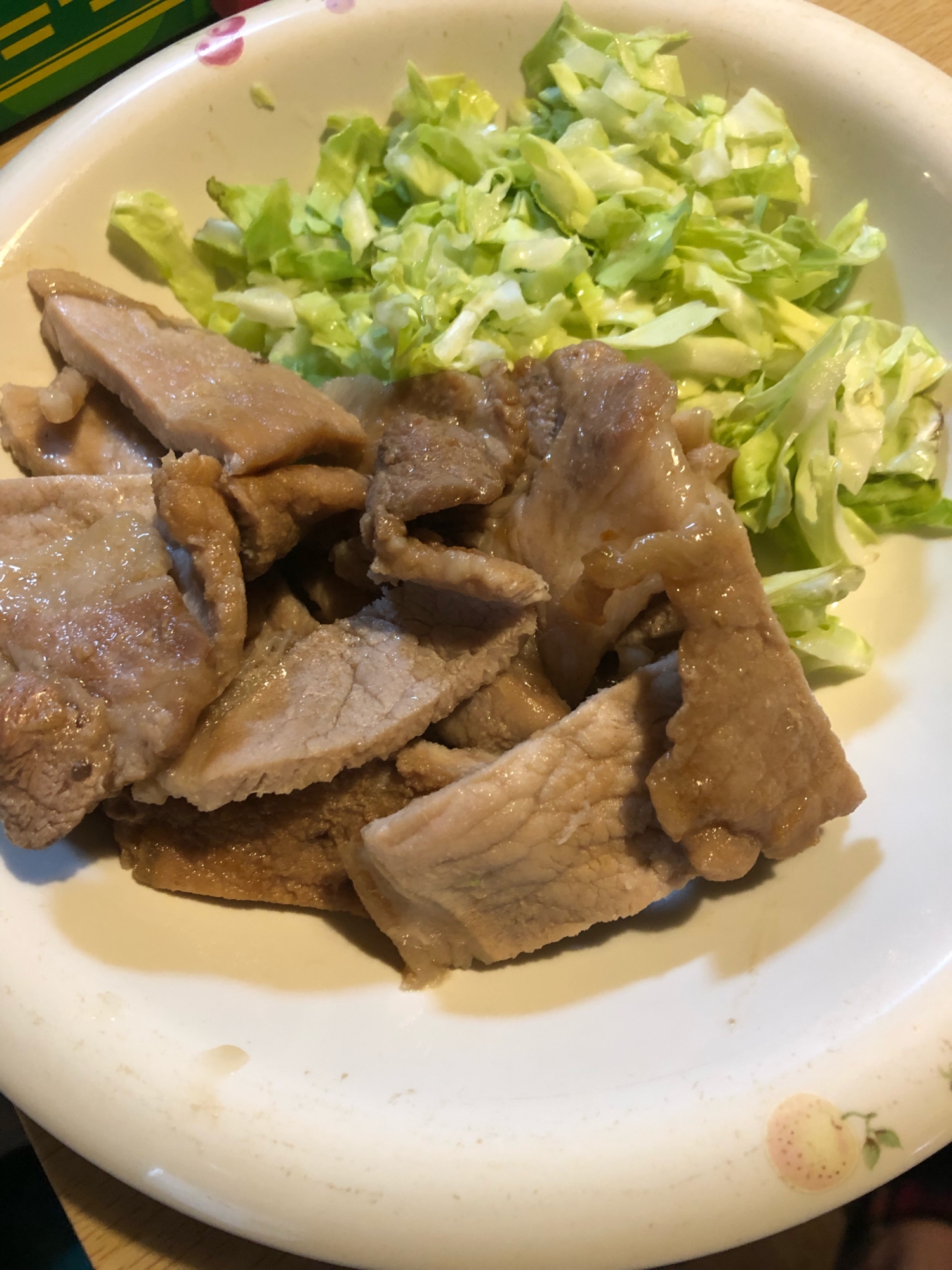 豚肉ロース厚切り生姜醤油味
