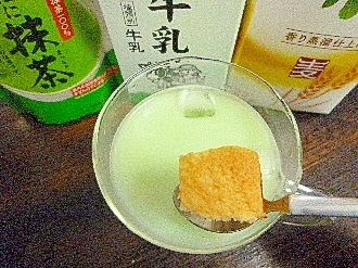 アイス♡トーストパン入♡抹茶ミルク酒