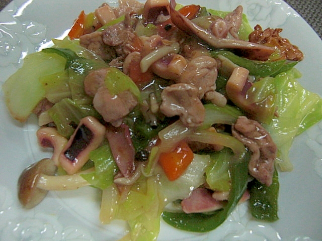 豚肉とキャベツ八宝菜