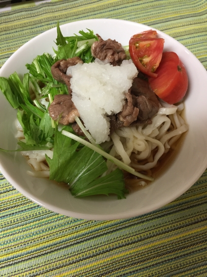 大根おろしがさっぱりしてつるんと食べられますね！簡単に美味しく作れました。ご馳走様でした！素敵なレシピありがとうございました(*^^*)