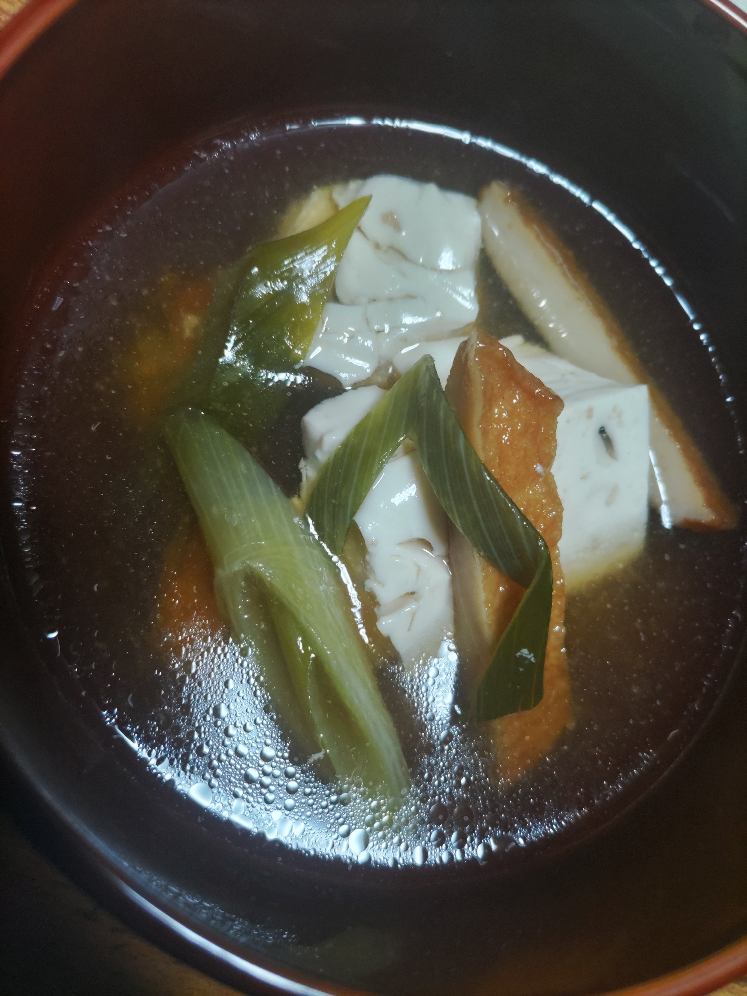 豆腐と平天の和風スープ