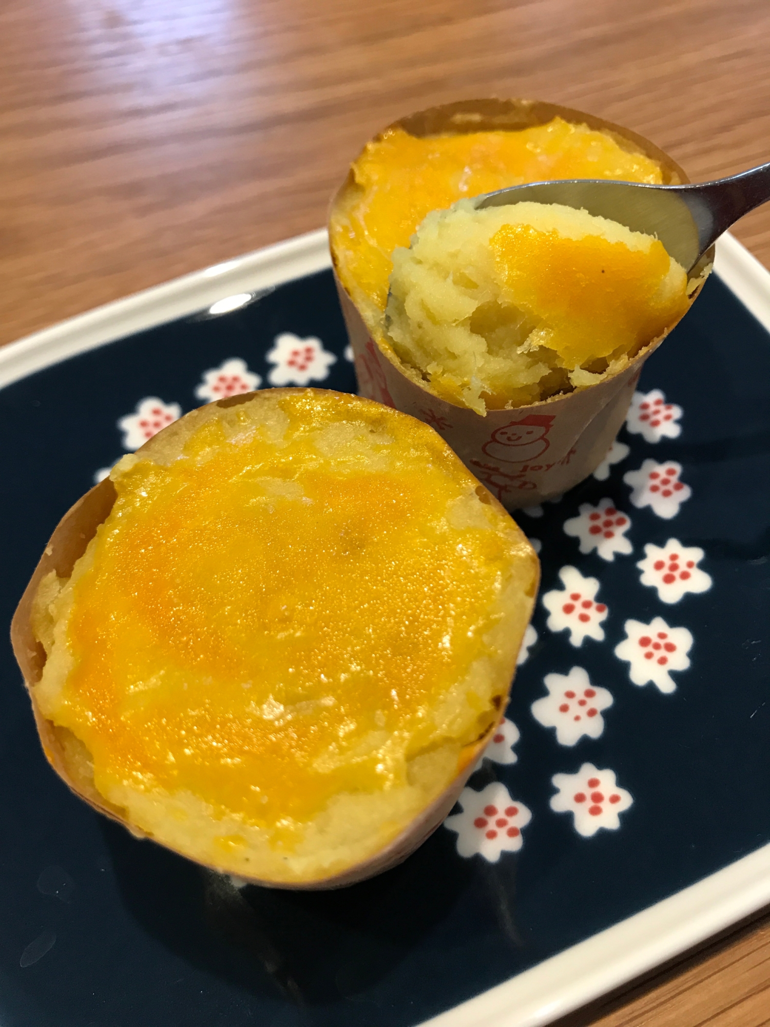 簡単お菓子♡焼き芋とアイスでスイートポテト