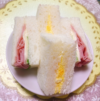 kaedeちゃん‎♪いろんなサンドイッチ可愛らしいですね♡素敵なレシピありがとうございます♪(⑅ᴗ͈͈ ᴗ͈)⁾⁾⁾ᵖᵉᵏᵒ♡