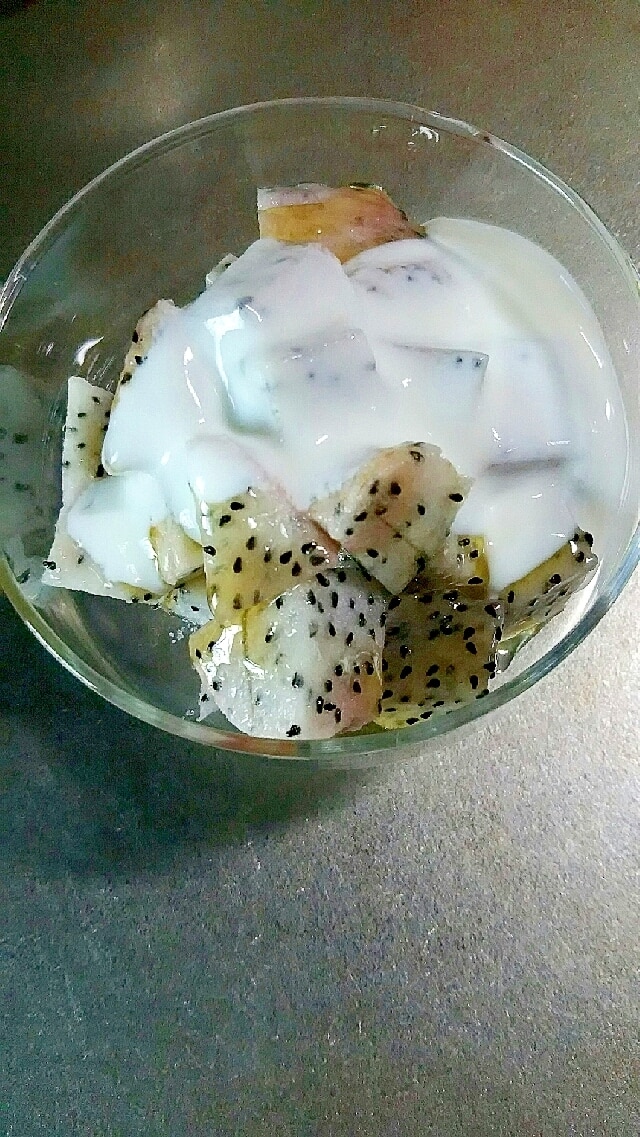 更に美味しく食べれるドラゴンフルーツ レシピ・作り方 by カゲジジ