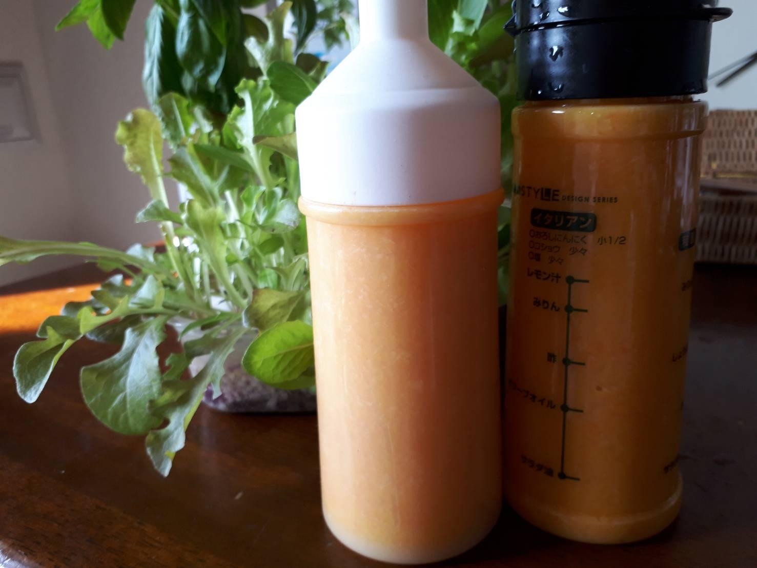 新玉ねぎとニンジンのドレッシング