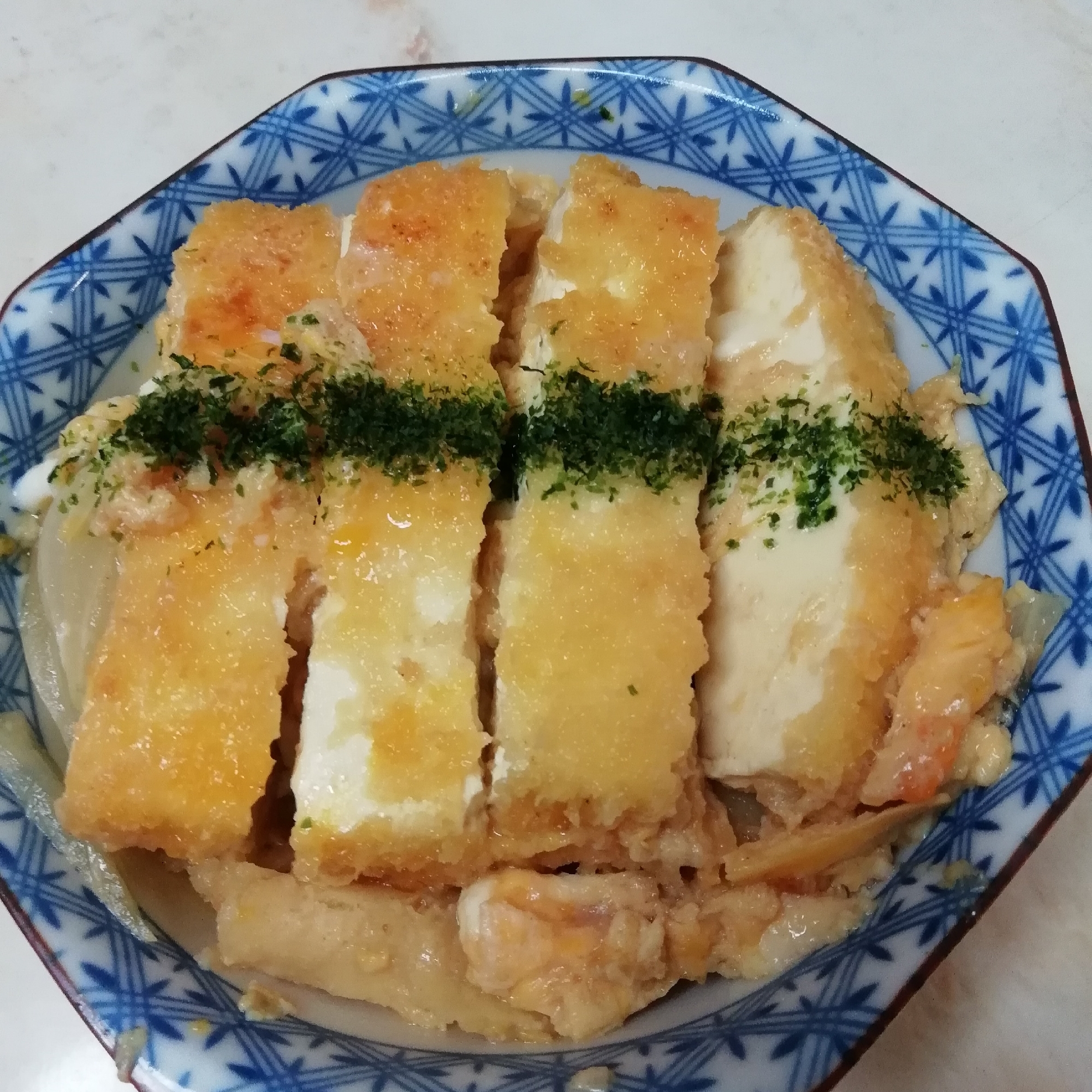 簡単！ヘルシー！豆腐カツ丼