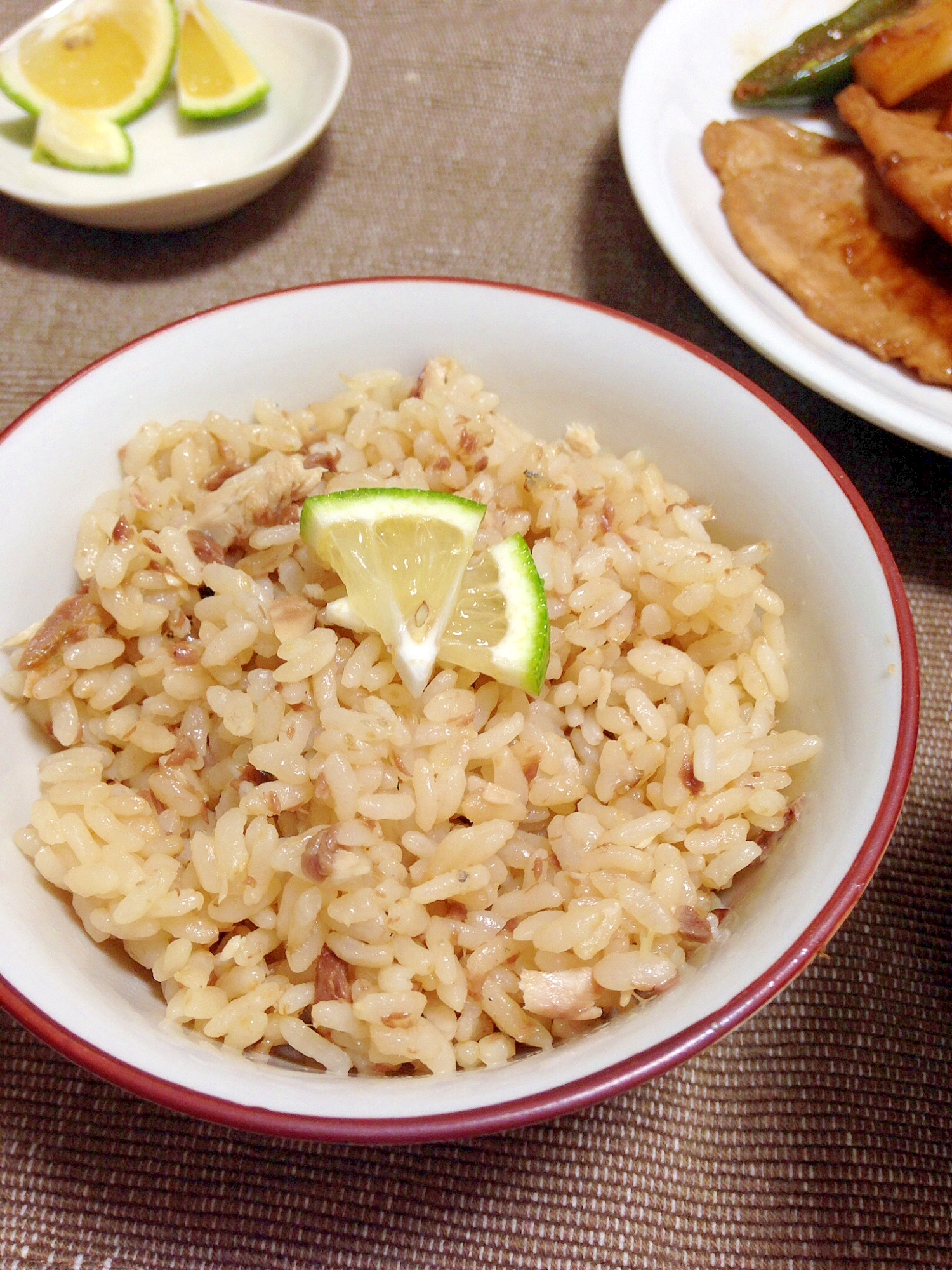 秋刀魚の炊き込み御飯☆さっぱりかぼす風味