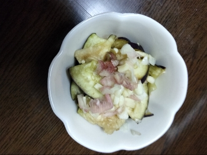 なすの塩もみ