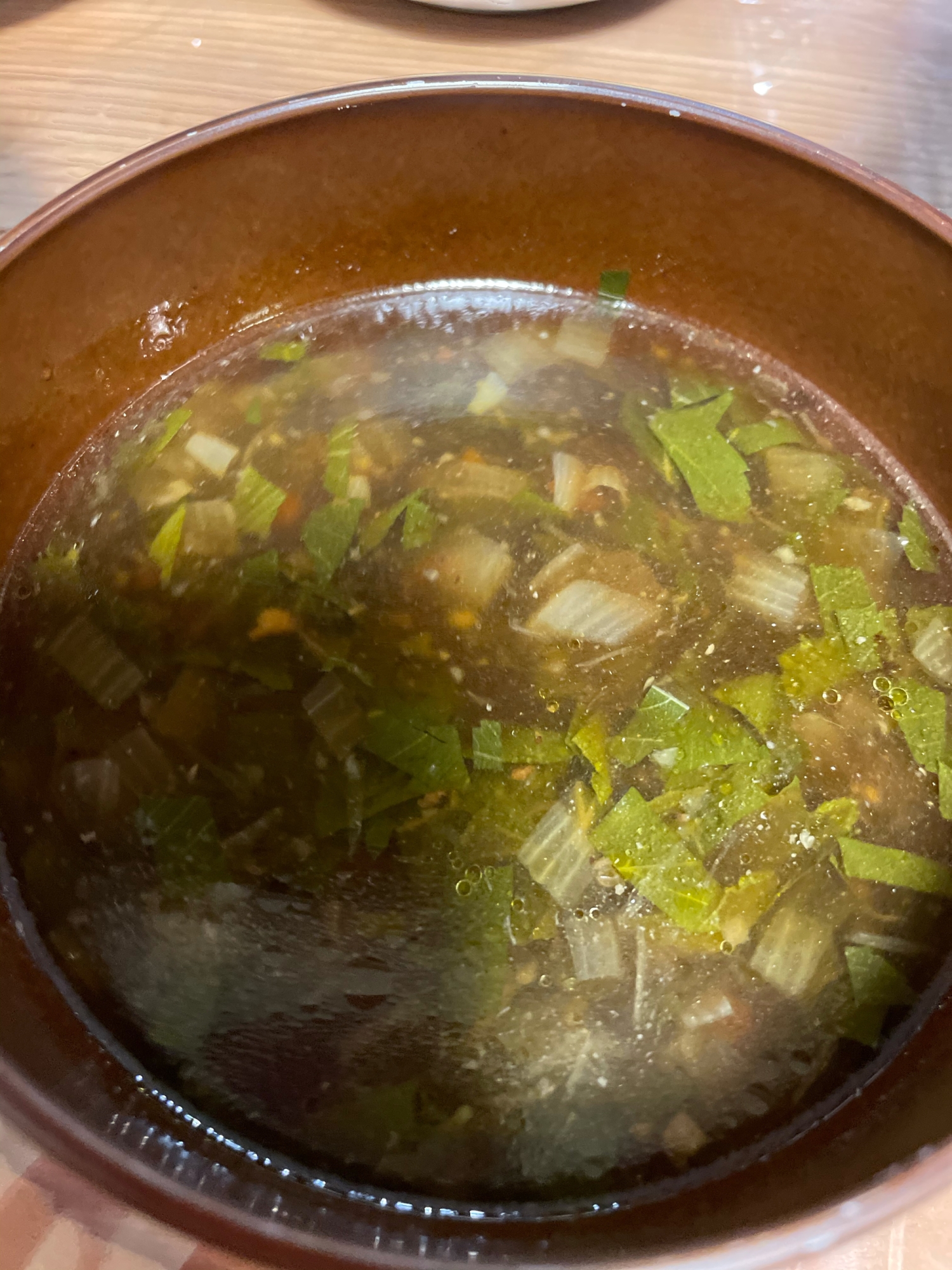 中華風モロヘイヤスープ