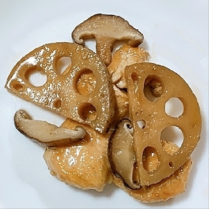れんこんと鶏もも肉の煮物