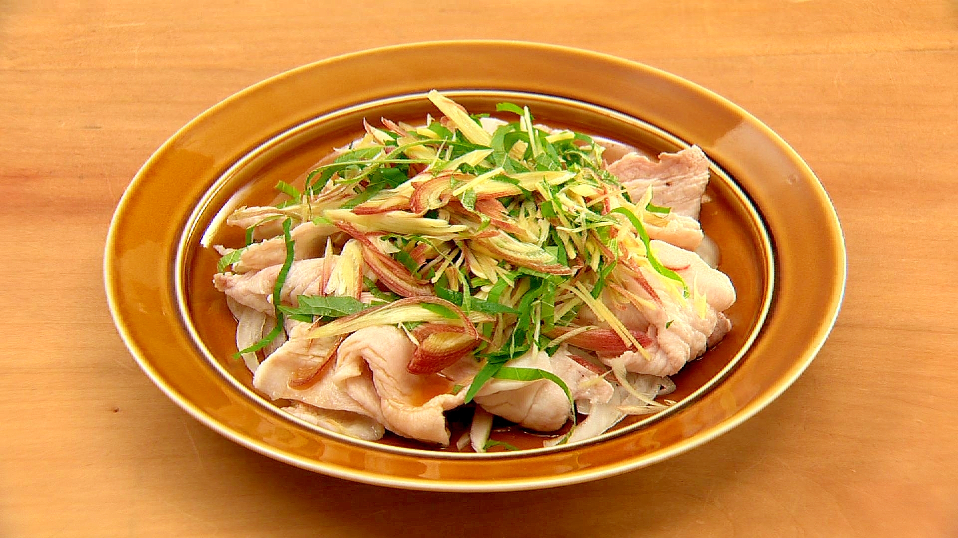 薬味たっぷり　さっぱり豚しゃぶ