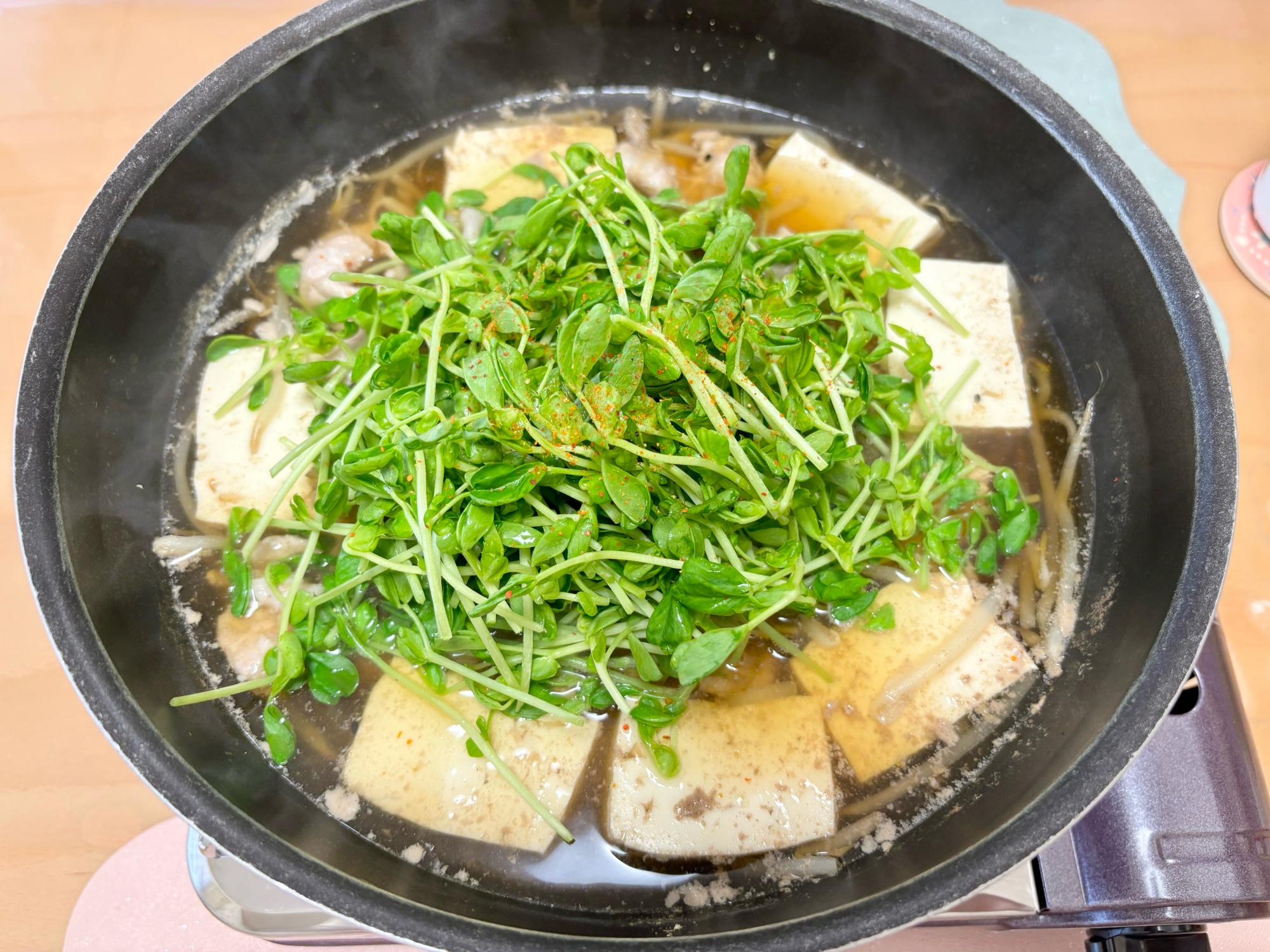 節約しながらダイエット！⭐️豆苗もやし鍋⭐️