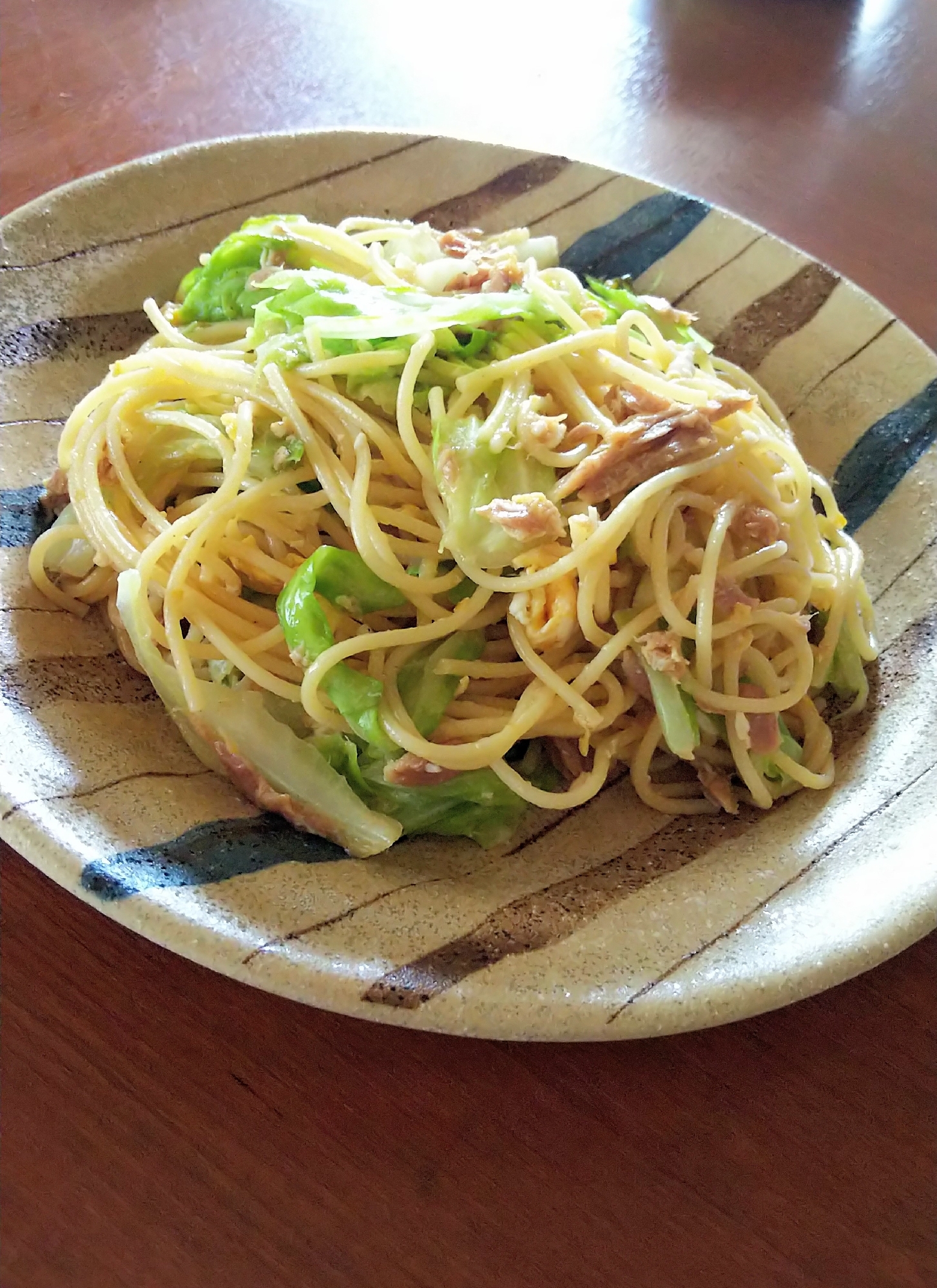 春キャベツとツナのパスタ