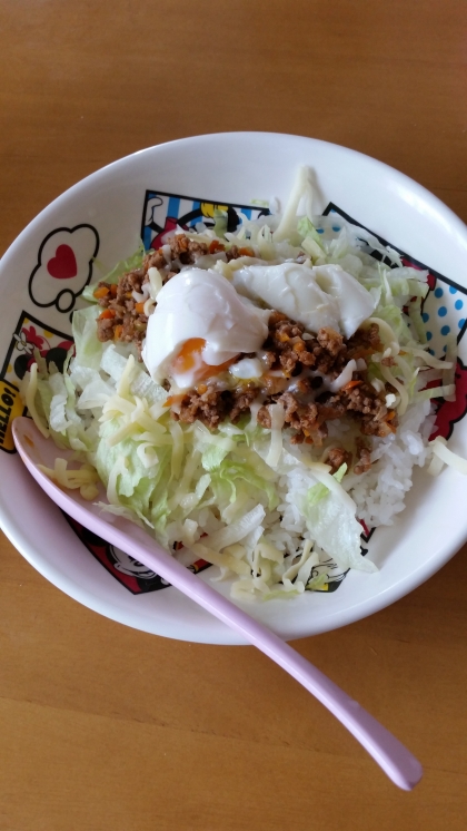 ﾀｺﾗｲｽ初めて作ってみました！
とても好評で美味しかったです！
ｶﾚｰ風味が食べやすいですね☆
ごちそうさまでした♪