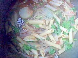 マカロニとかぶのトマト煮