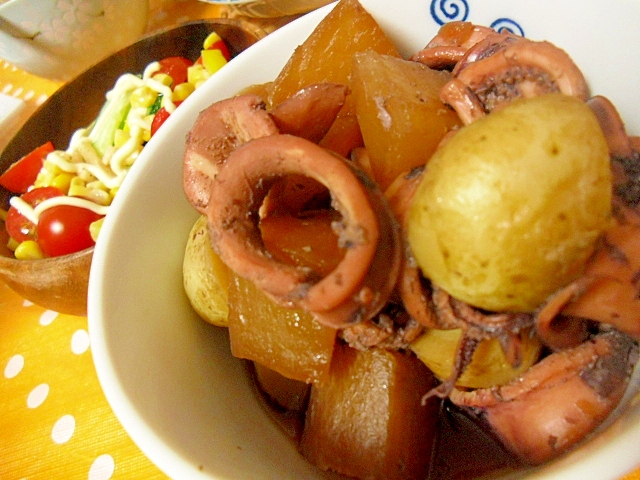 いか大根と新じゃがいもの煮物 圧力鍋使用