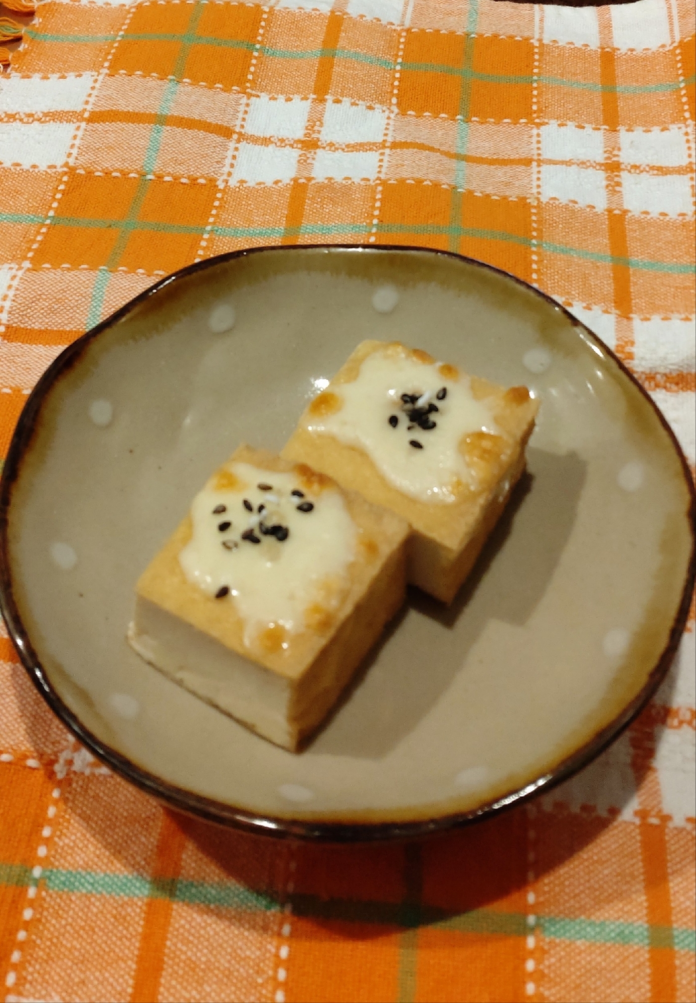 5分で簡単♡ひと口おつまみ♪マヨチー厚揚げ