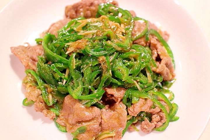 お肉を切らないチンジャオロースー(青椒肉絲)
