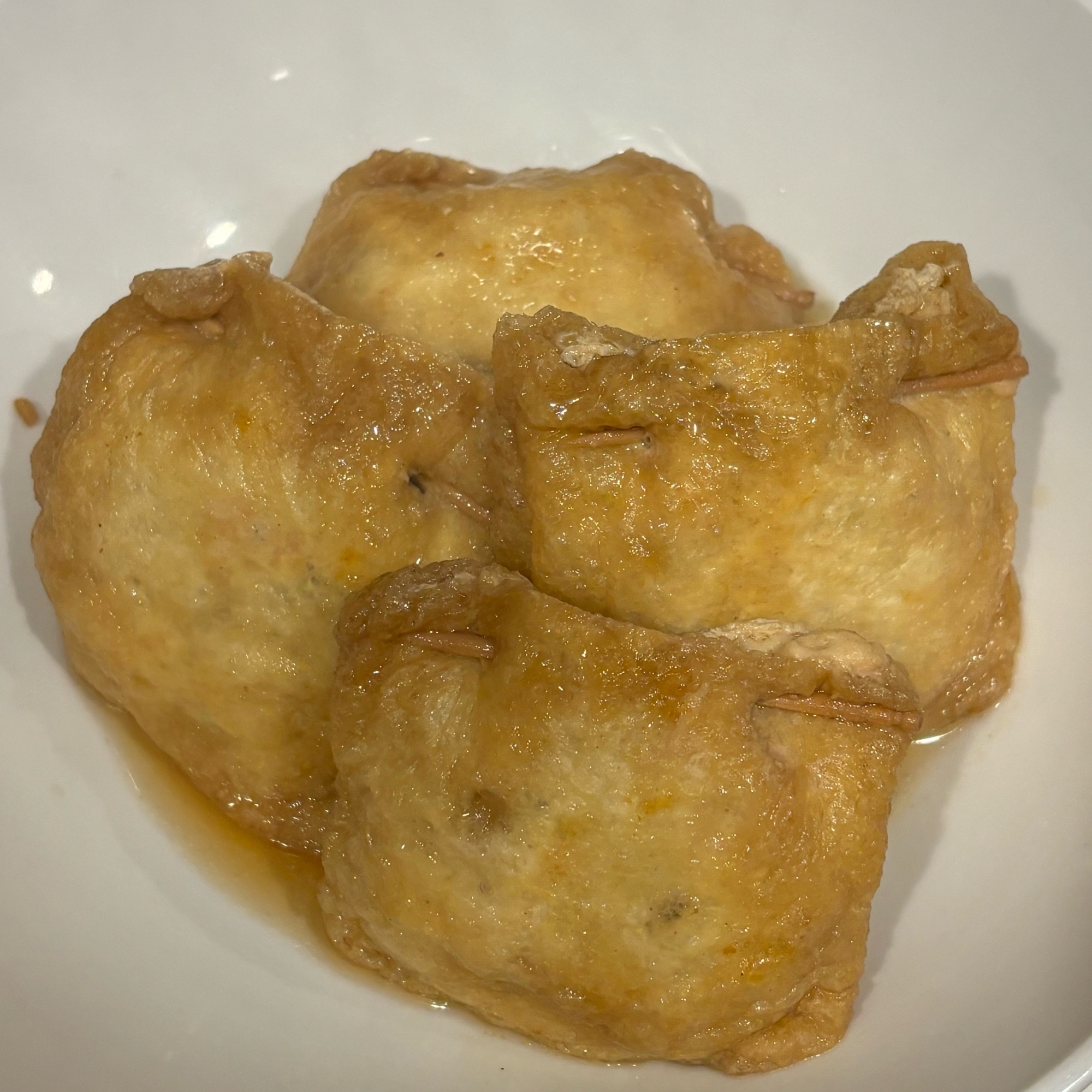 油揚げの肉詰め煮