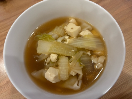 卵と豆腐の和風スープ♪