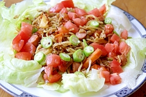 女子会のしめに！サラダ焼きそば