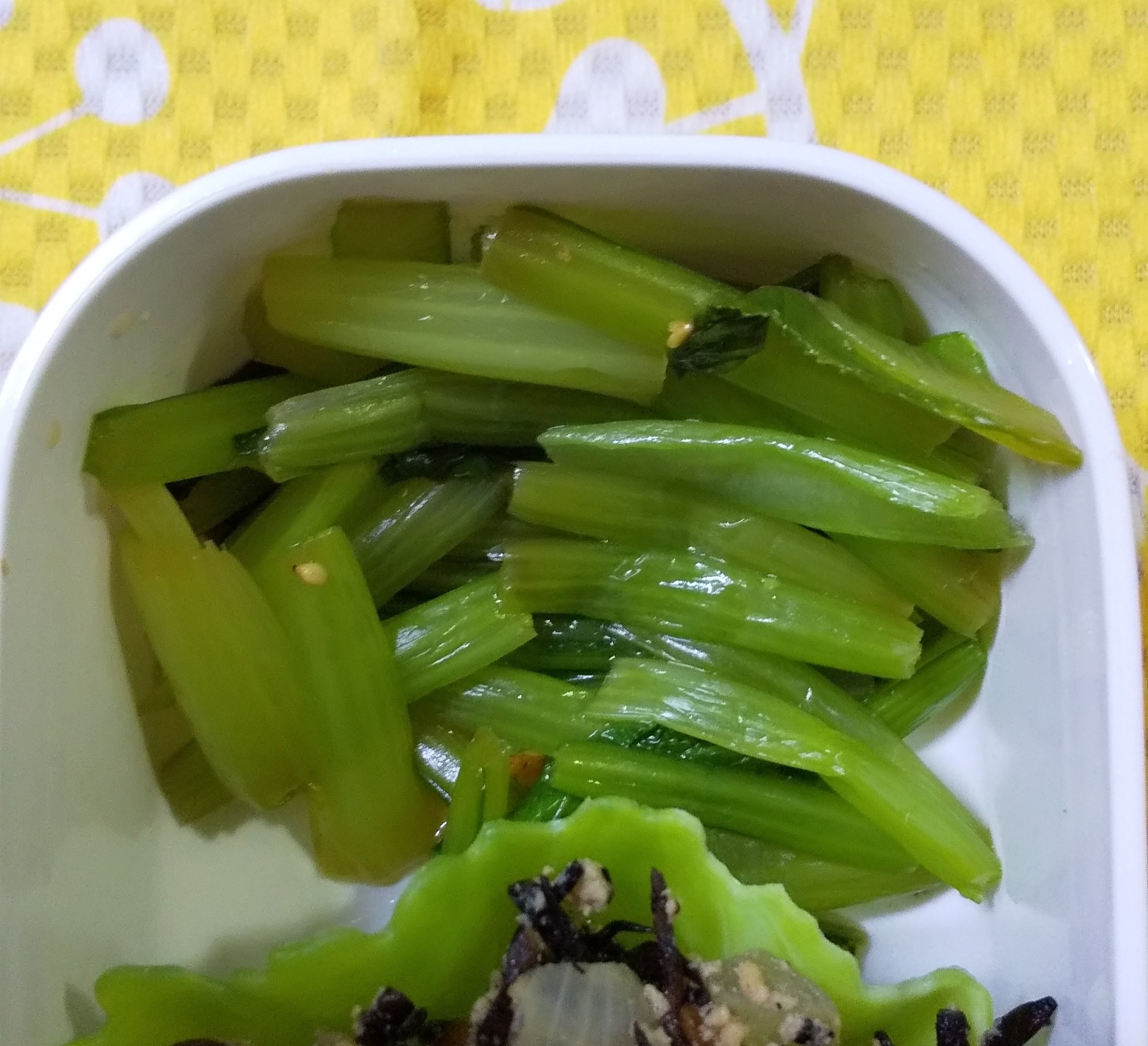 小松菜の炒めもの(2020.1.31)