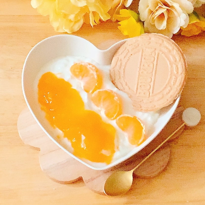 柿みかんロアンヌ♪黄色いヨーグルト