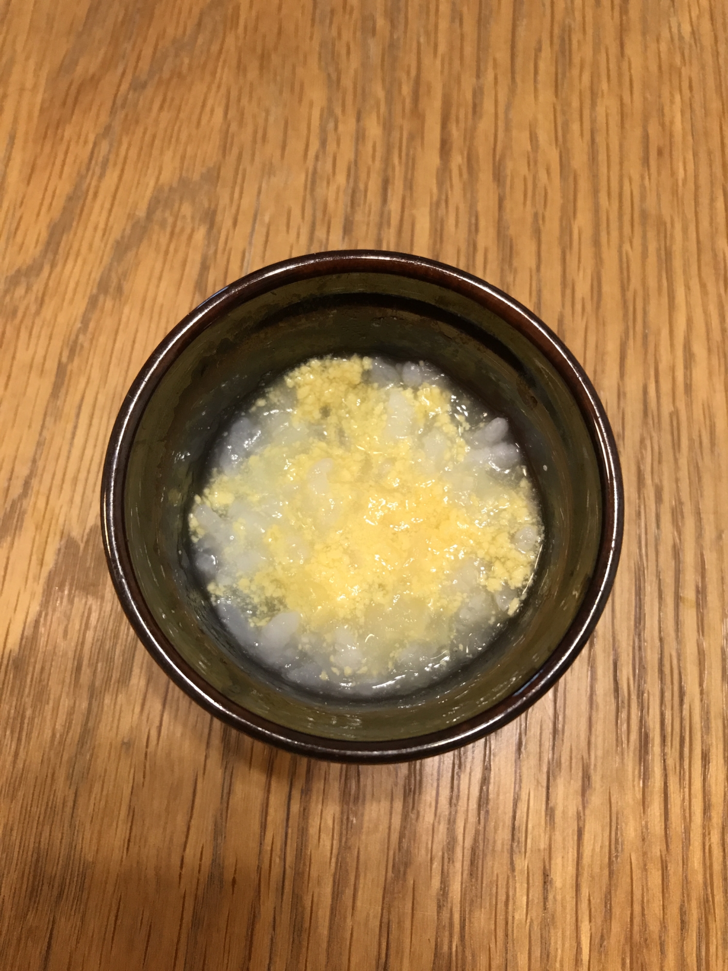 冷凍ストックで楽々離乳食 キャベツと卵のおかゆ レシピ 作り方 By 魅茶子 楽天レシピ