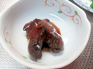 鶏肝の生姜甘辛煮