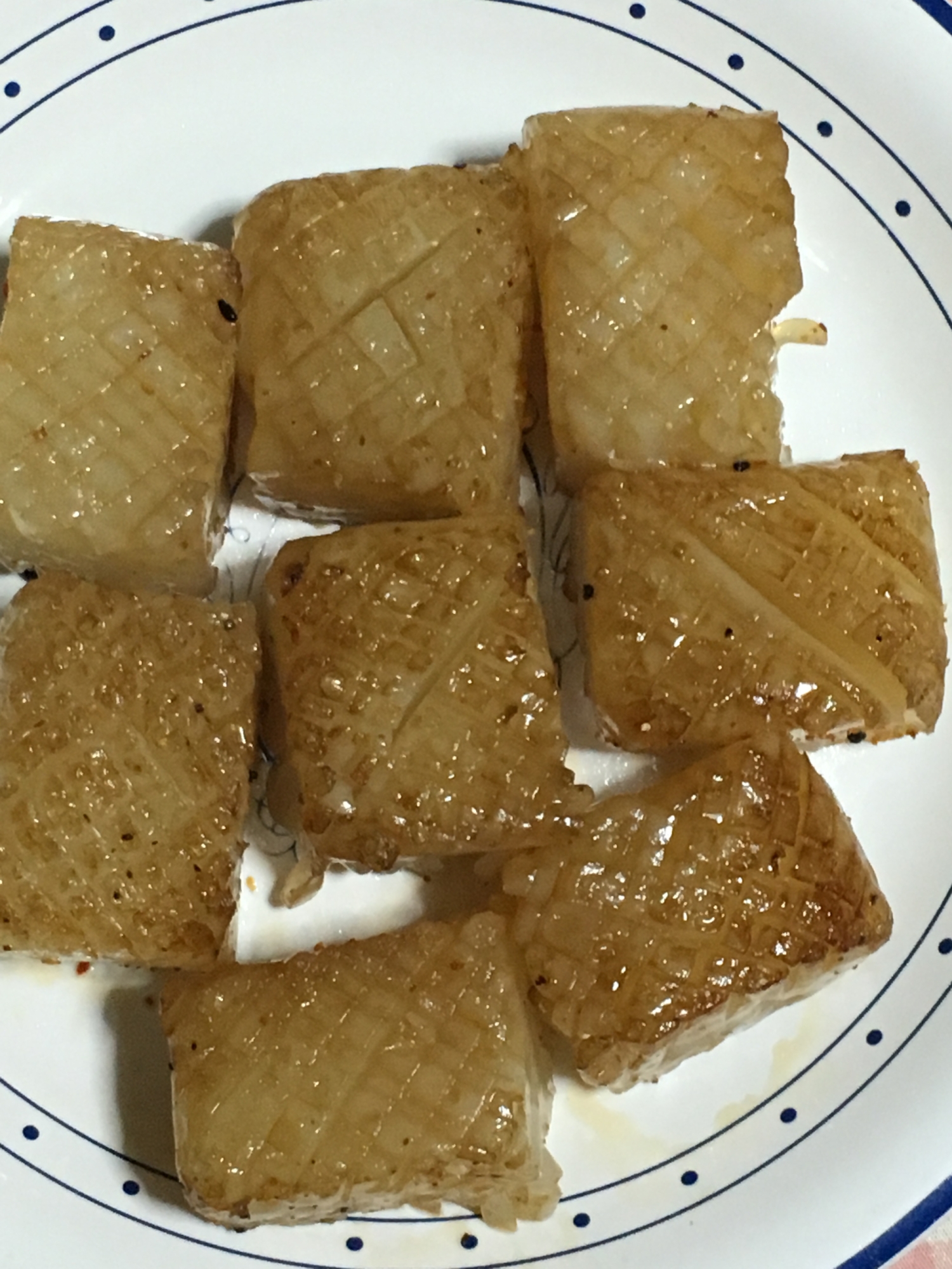 板こんにゃくの醤油焼き 低糖質 レシピ 作り方 By Faiten888 楽天レシピ