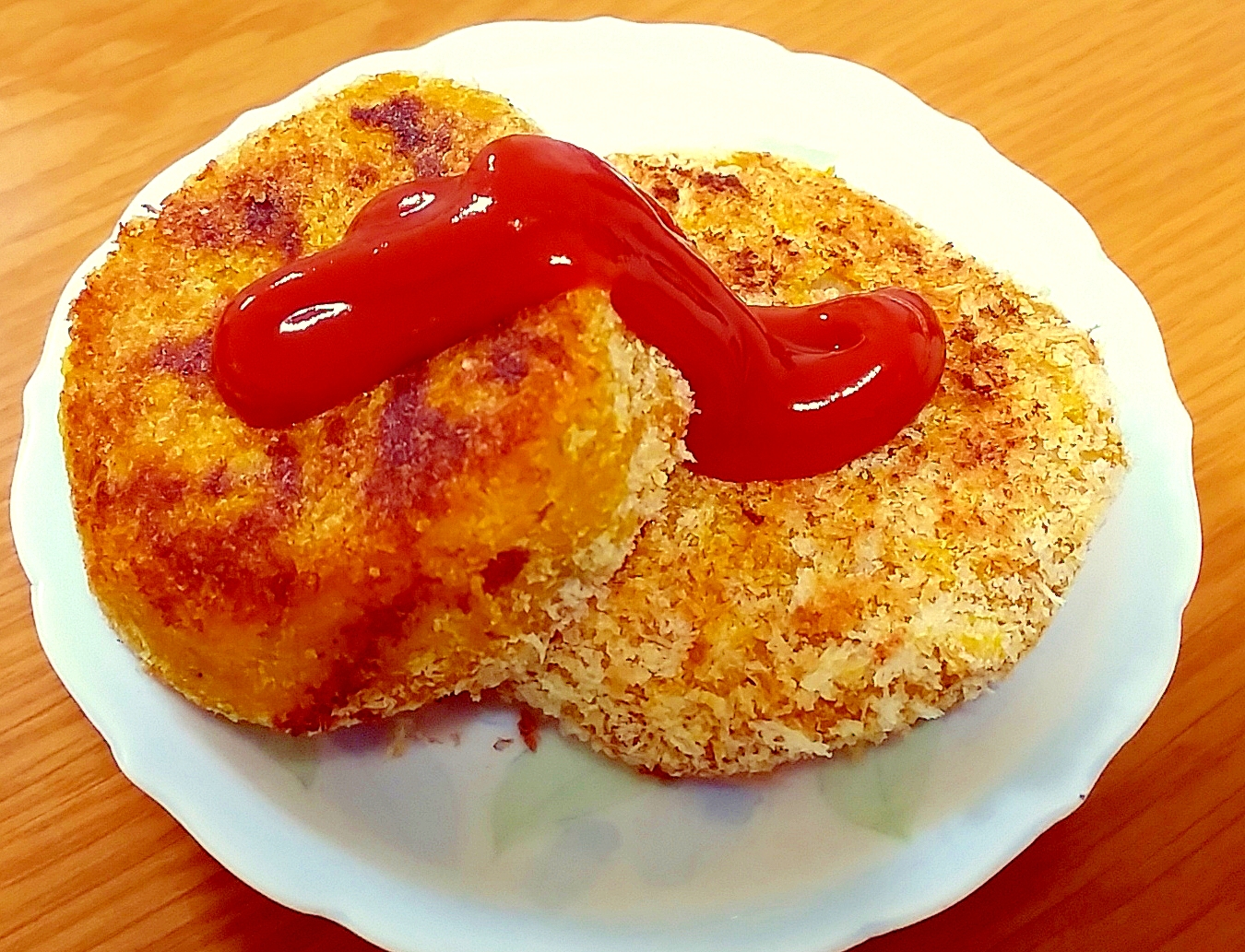 揚げ焼きかぼちゃコロッケ♪