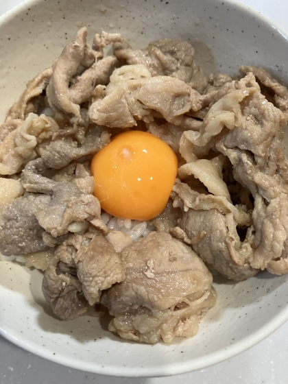 10分で夕飯完成☆月見豚丼☆