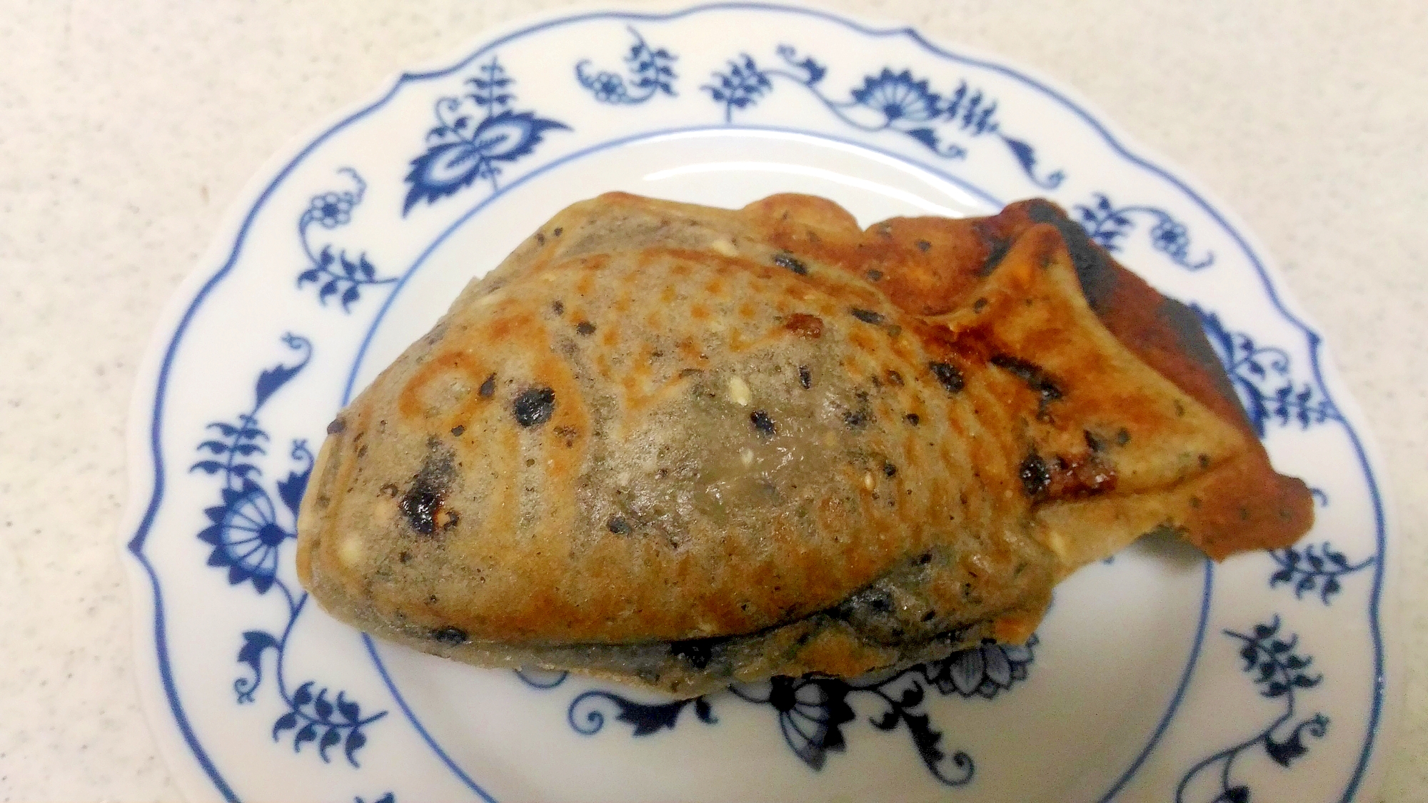 黒豆×黒ごま鯛焼き