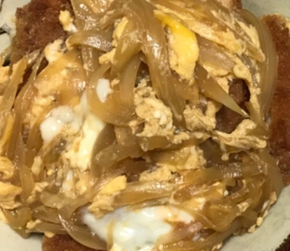 冷凍ソースとんかつでカツ丼