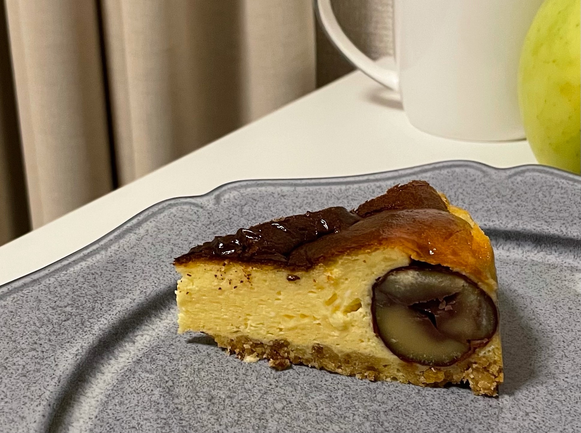 栗の渋皮煮を使って☆マロンチーズケーキ