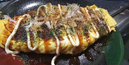 キャベツと干しエビのとん平焼き