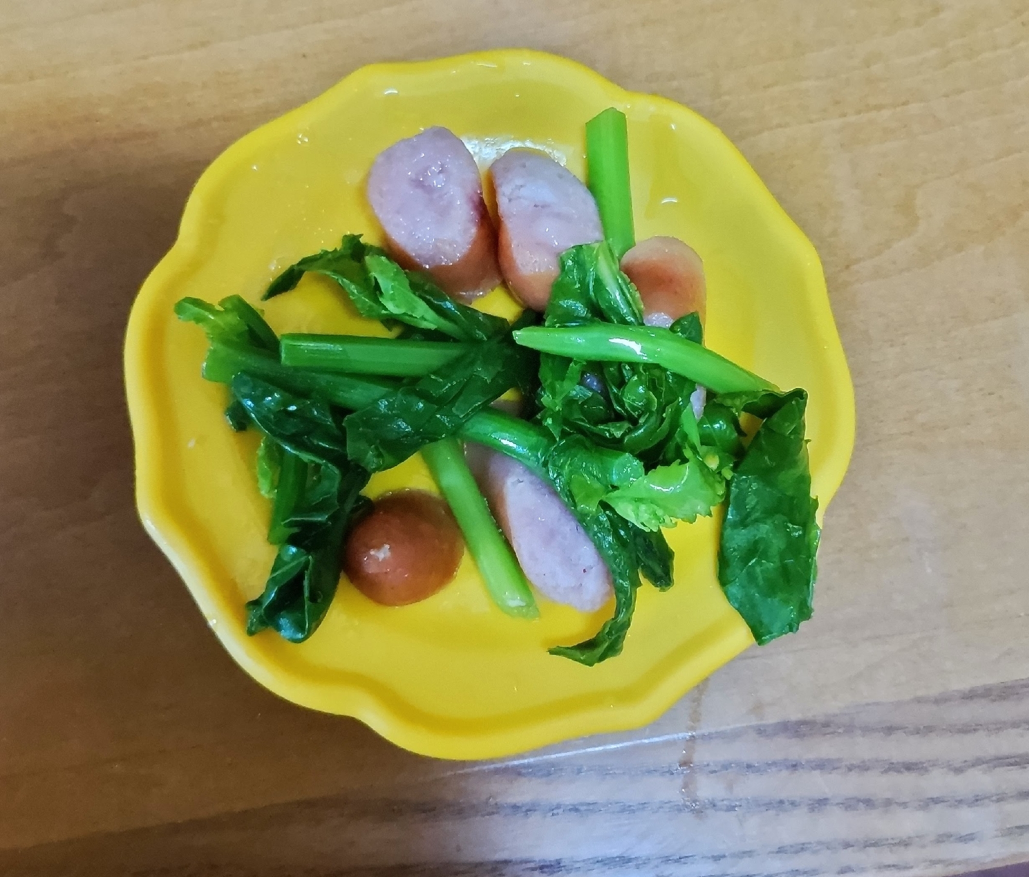 菜花とウインナー炒め