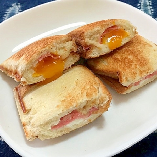 チーズハムエッグのホットサンド レシピ 作り方 By けいちゃん088 楽天レシピ チーズハムエッグのホットサンド レシピ 作り方 By けいちゃん088 楽天レシピ