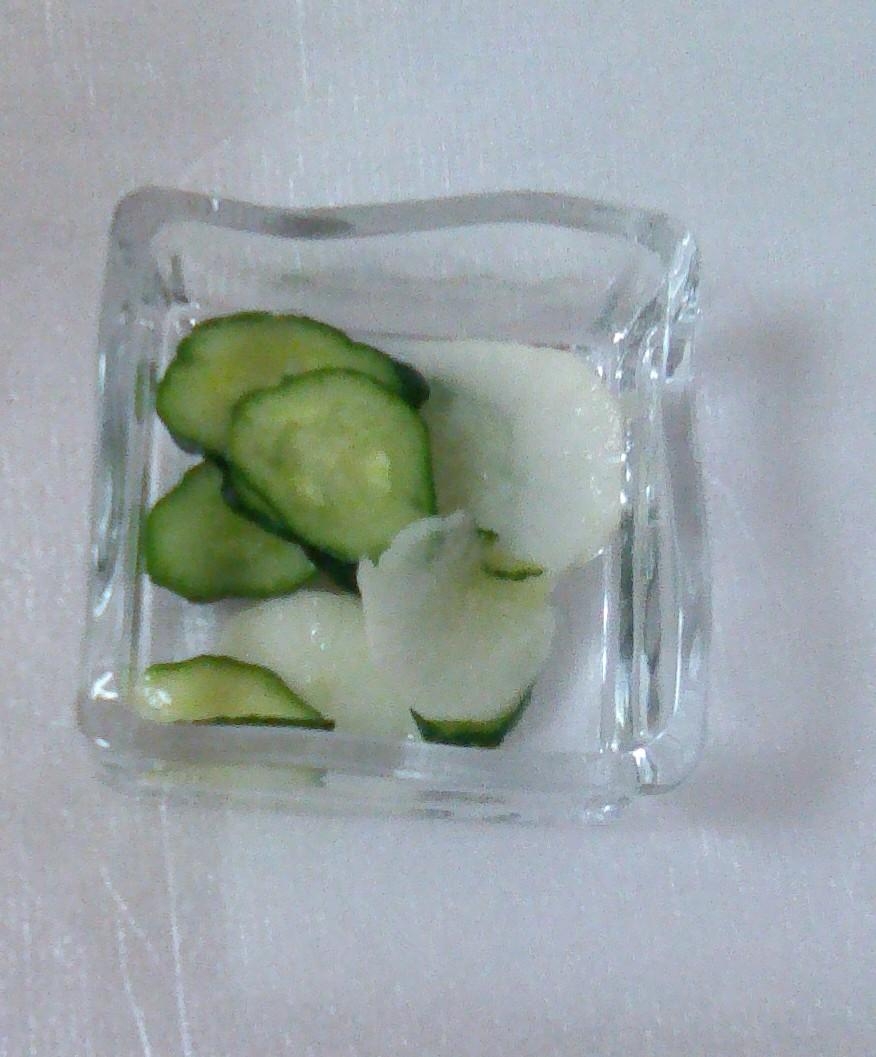 大根ときゅうりのわさび漬け