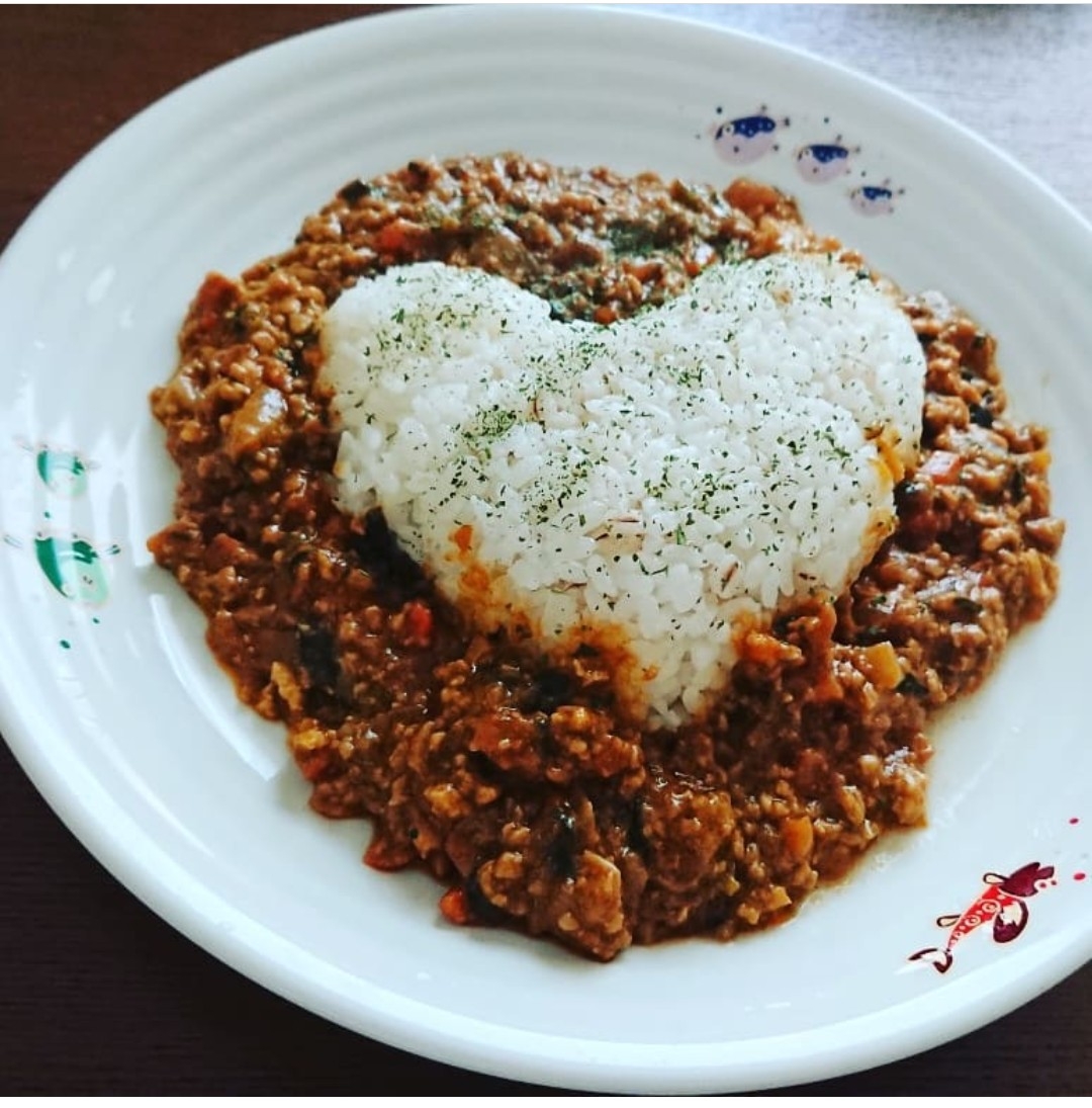 栄養満点ドライカレー