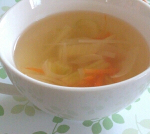 セロリと人参とネギのコンソメスープ レシピ 作り方 By はな94 楽天レシピ セロリと人参とネギのコンソメスープ レシピ 作り方 By はな94 楽天レシピ