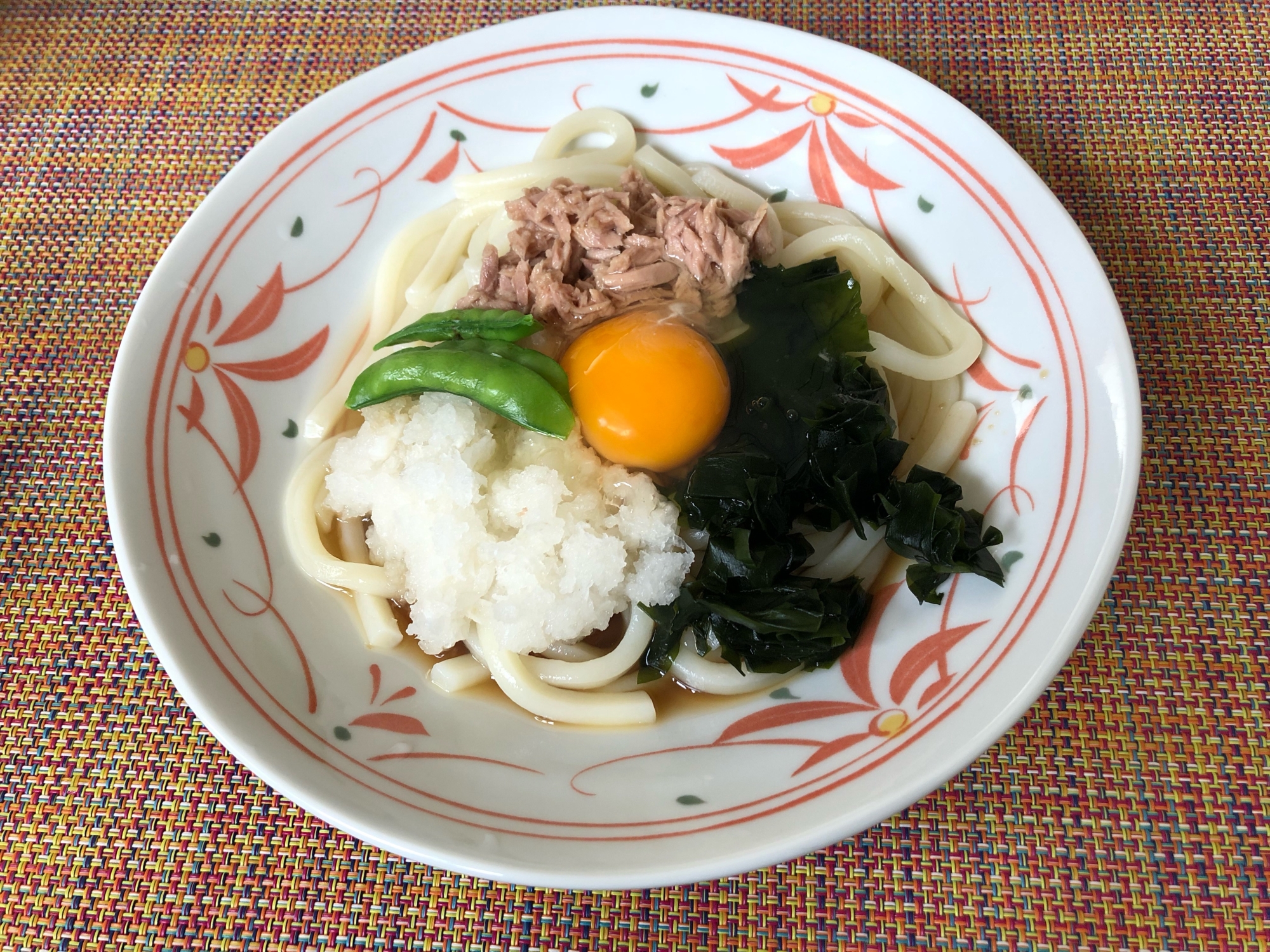 さっぱりしっかり♪ わかめとツナのおろしうどん