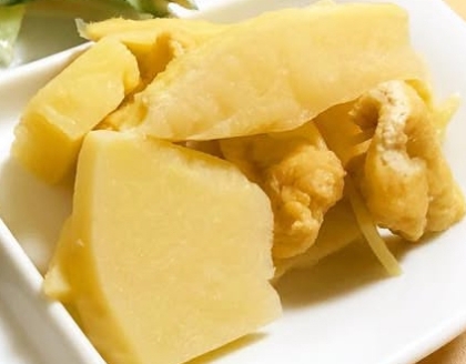 圧力鍋でたけのこと油揚げの煮物
