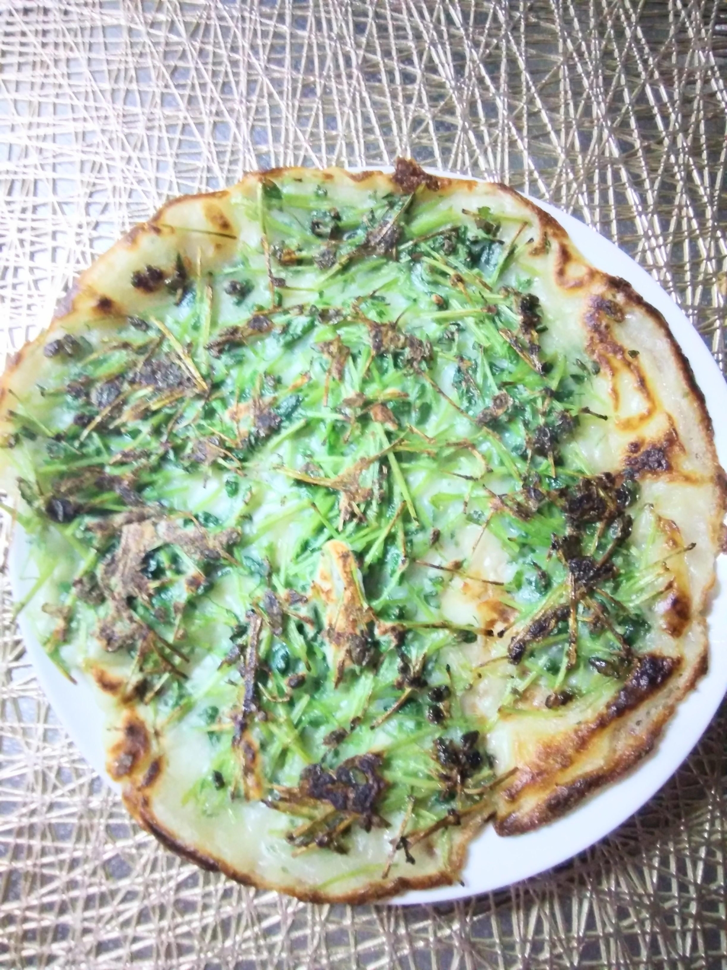 豆苗☆豆苗のチヂミ