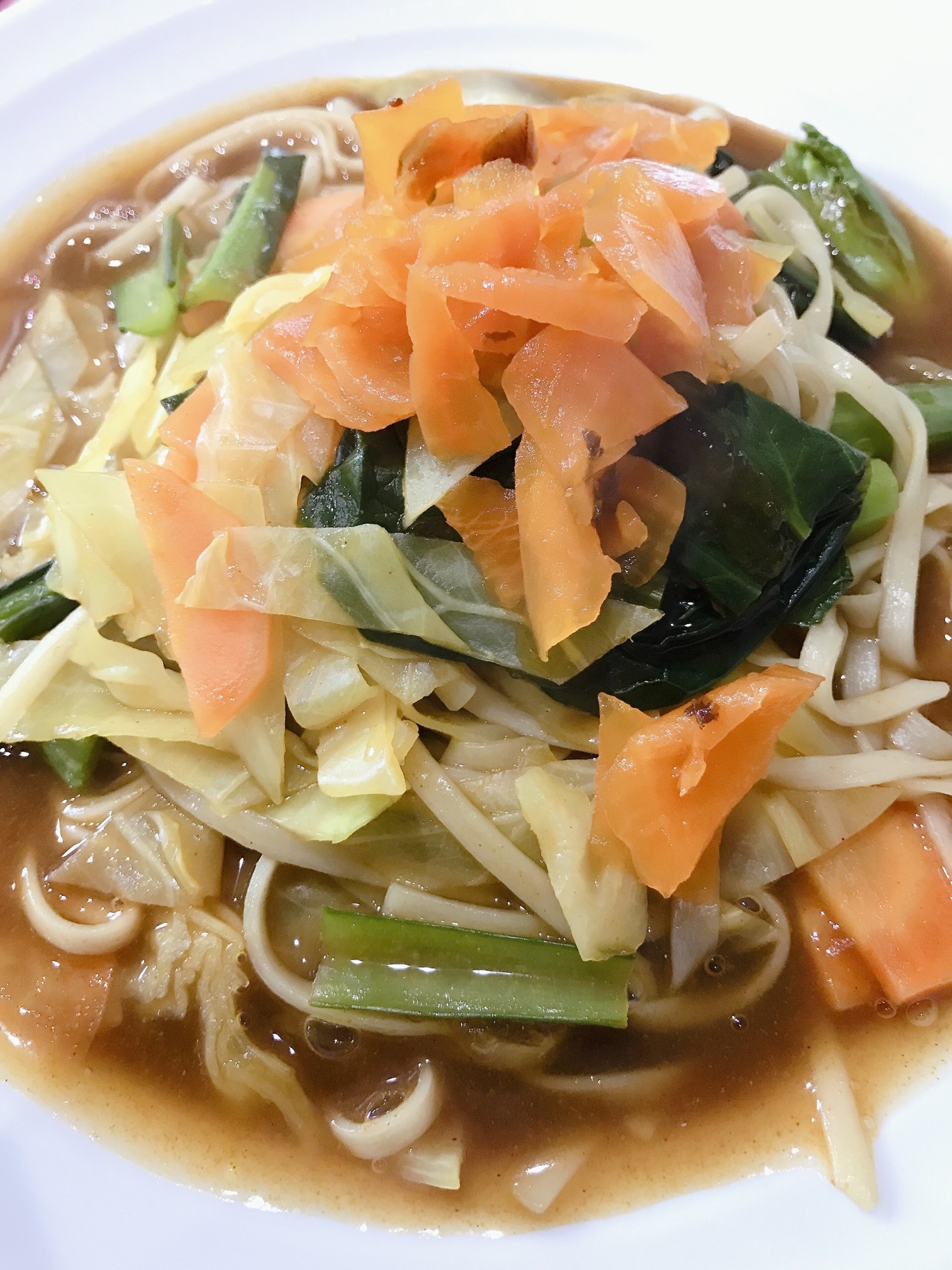 どっさり野菜のカレーうどん