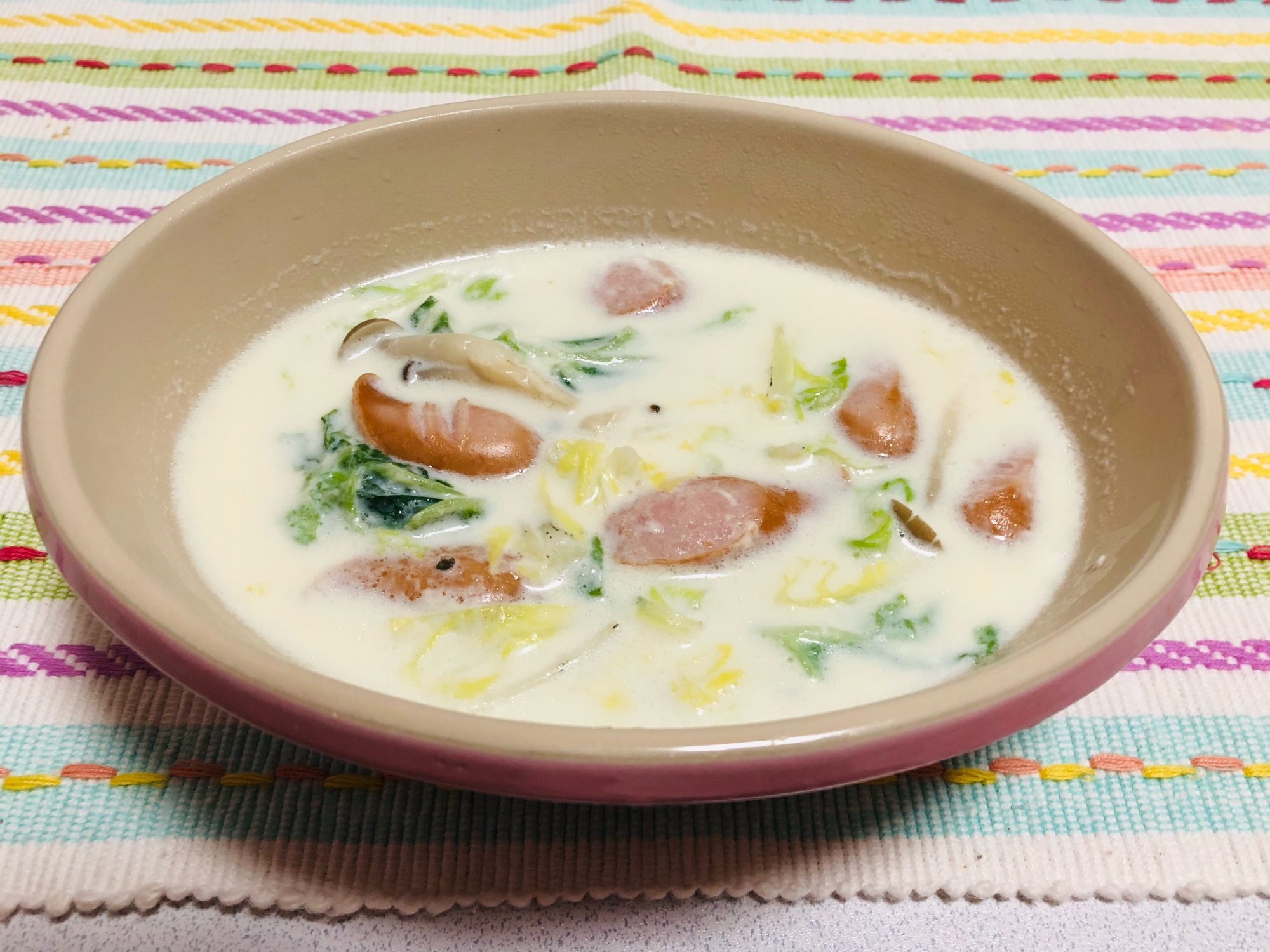 簡単☆白菜のやさしいミルクスープ