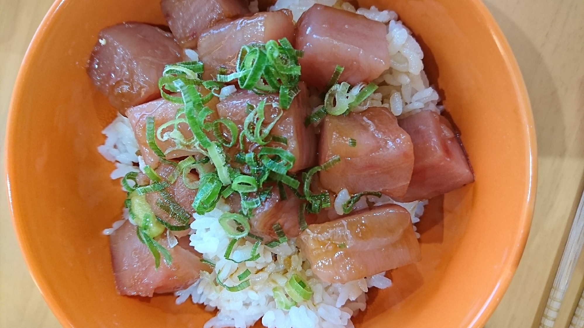 卵かけご飯用醤油で☆マグロ丼