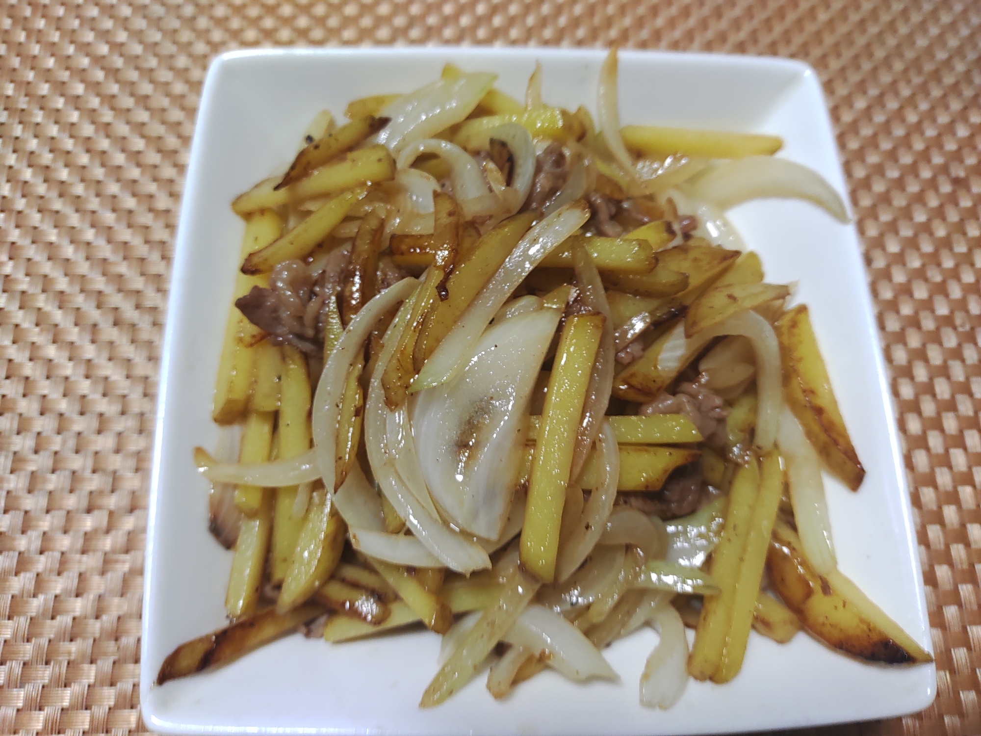 新じゃが新玉炒め
